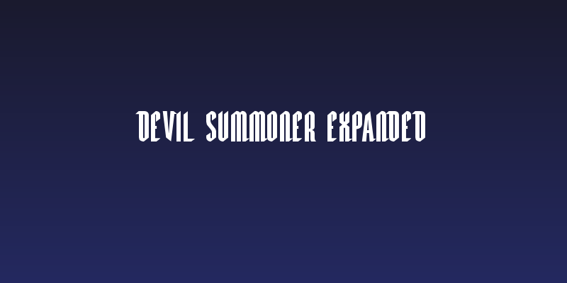 Devil Summoner Expanded Social Header