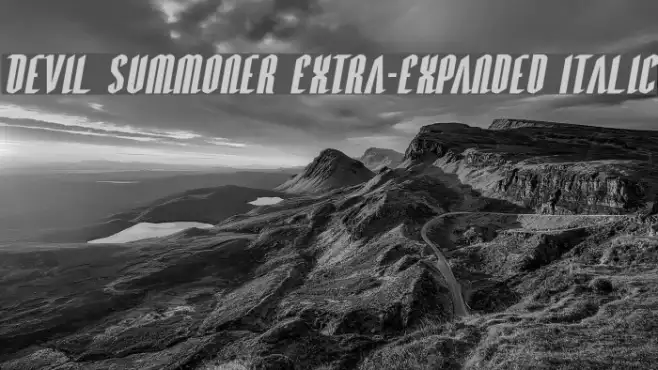 Devil Summoner Extra-Expanded Italic Example 2