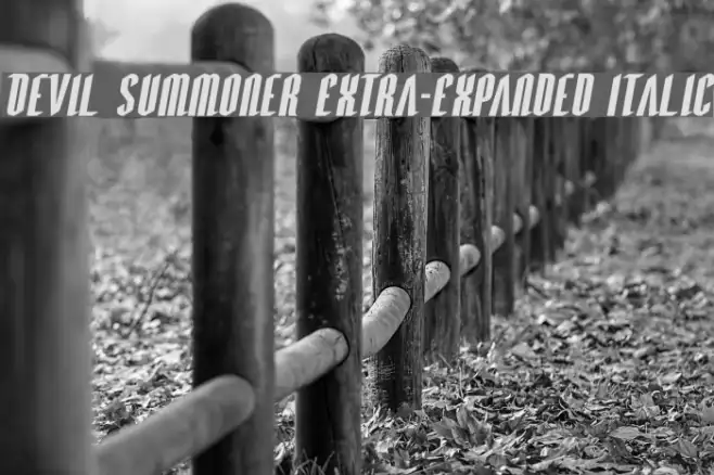Devil Summoner Extra-Expanded Italic Example 3