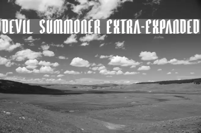 Devil Summoner Extra-Expanded Font examples