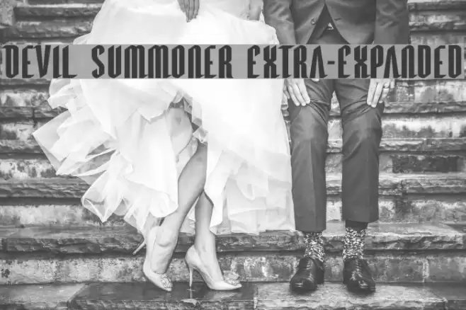 Devil Summoner Extra-Expanded Font examples
