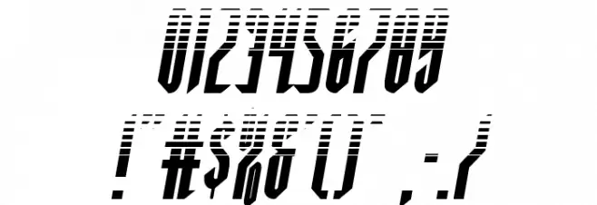 Devil Summoner Halftone Italic Font OTHER CHARS
