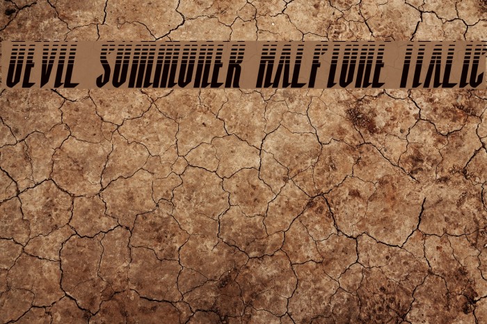Devil Summoner Halftone Italic Example 1