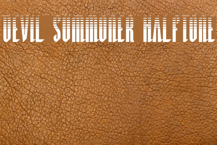 Devil Summoner Halftone Font examples