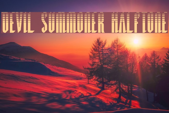 Devil Summoner Halftone Font examples