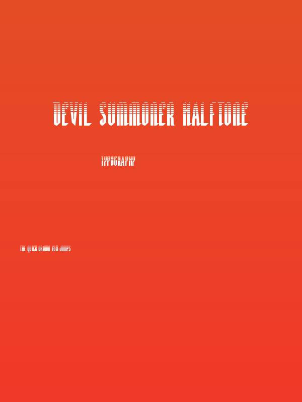 Devil Summoner Halftone Poster