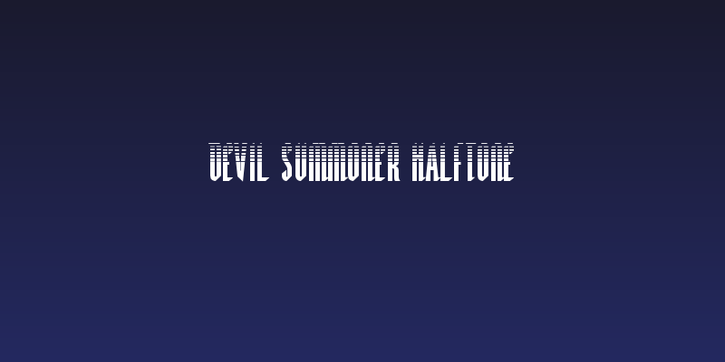 Devil Summoner Halftone Social Header