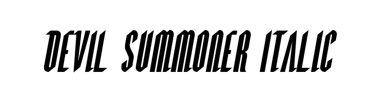 Devil Summoner Italic  لخطوط تنزيل