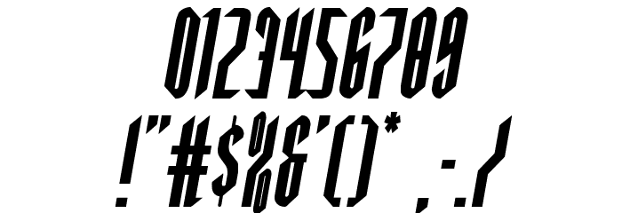 Devil Summoner Italic Font OTHER CHARS