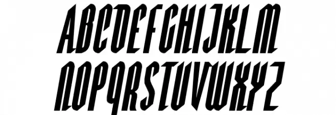 Devil Summoner Italic 字体 大写