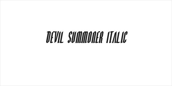 Devil Summoner Italic Logo