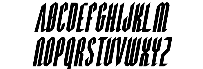 Devil Summoner Italic Font LOWERCASE