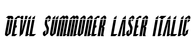 Devil Summoner Laser Italic  नि: शुल्क फ़ॉन्ट्स डाउनलोड