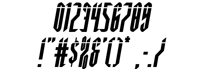 Devil Summoner Laser Italic Font OTHER CHARS
