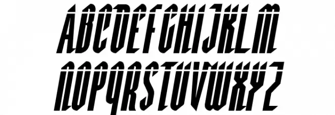 Devil Summoner Laser Italic Fonte MAIÚSCULAS