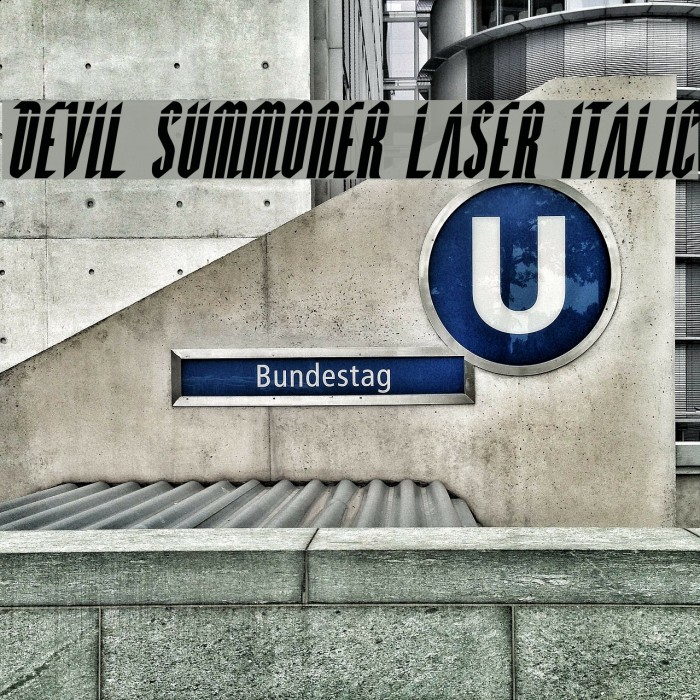 Devil Summoner Laser Italic Font examples