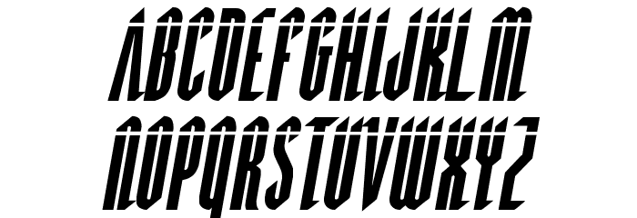 Devil Summoner Laser Italic Font LOWERCASE