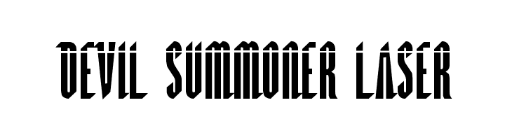 Devil Summoner Laser  font caratteri gratis