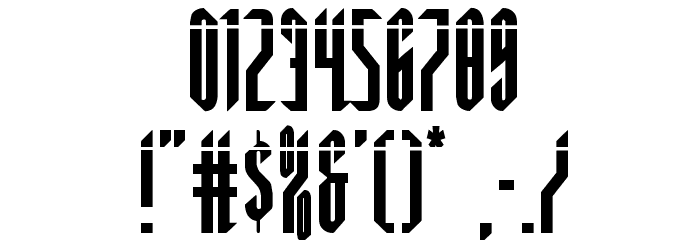 Devil Summoner Laser Font OTHER CHARS