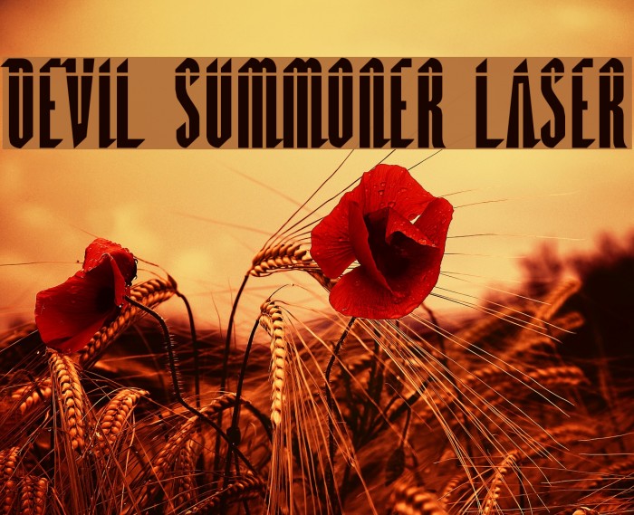 Devil Summoner Laser Font examples