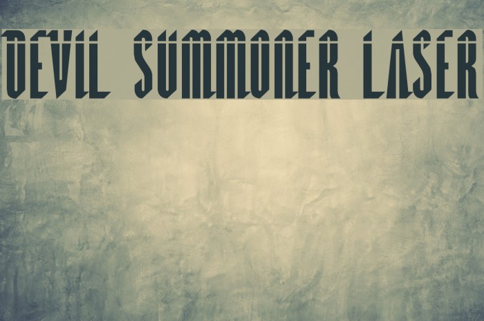 Devil Summoner Laser Font examples
