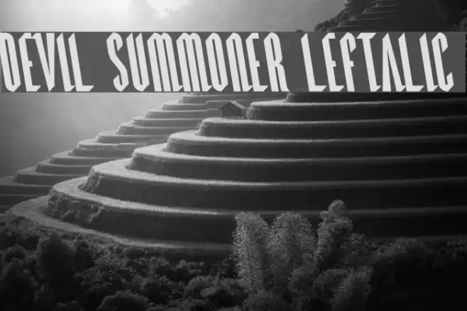 Devil Summoner Leftalic Font examples