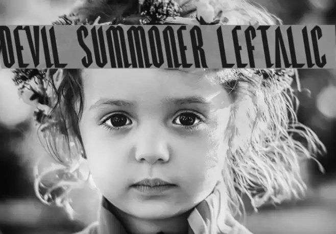 Devil Summoner Leftalic Font examples
