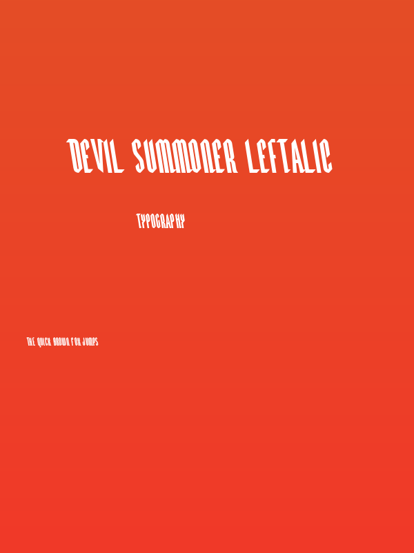 Devil Summoner Leftalic Poster