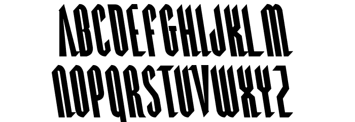 Devil Summoner Leftalic Font LOWERCASE