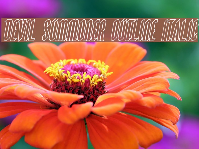 Devil Summoner Outline Italic Example 1