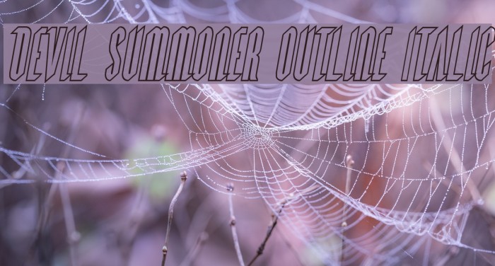 Devil Summoner Outline Italic Example 2