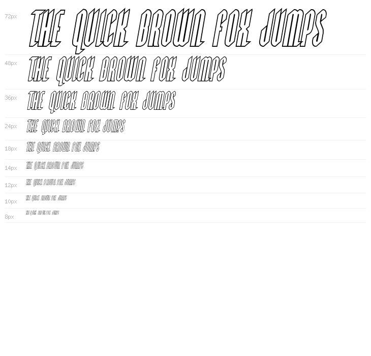 Devil Summoner Outline Italic Waterfall