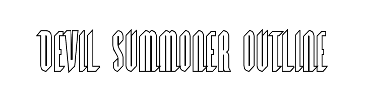 Devil Summoner Outline  नि: शुल्क फ़ॉन्ट्स डाउनलोड
