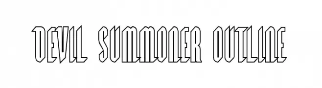 Devil Summoner Outline  Frei Schriftart Herunterladen