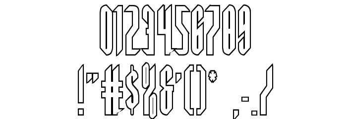 Devil Summoner Outline Font OTHER CHARS