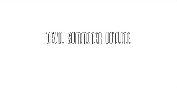 Devil Summoner Outline Logo