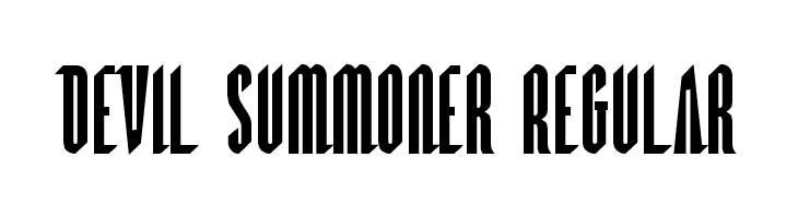 Devil Summoner Regular  नि: शुल्क फ़ॉन्ट्स डाउनलोड