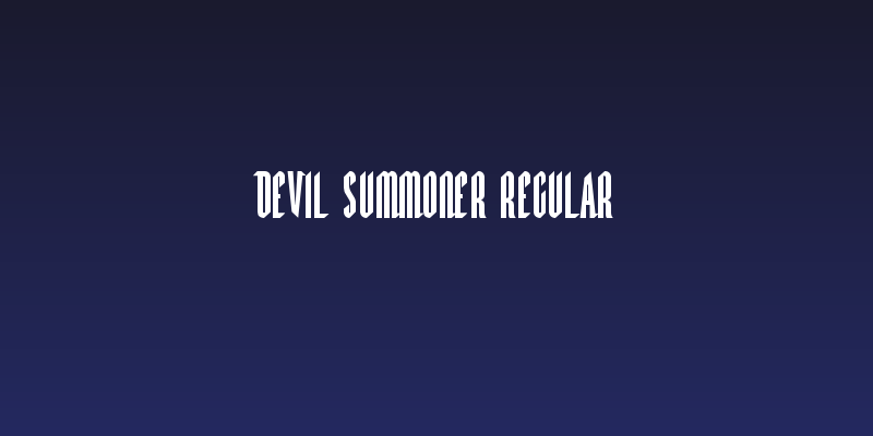 Devil Summoner Regular Social Header