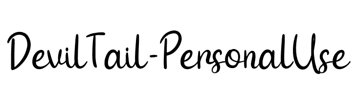 Devil Tail - Personal Use  font caratteri gratis