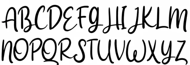 Devil Tail - Personal Use Font Litere mari