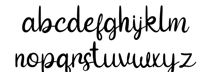 Devil Tail - Personal Use Font LOWERCASE