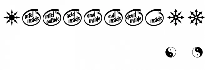 Devil inside Font OTHER CHARS