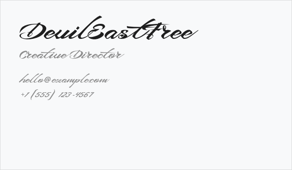 DevilEastFree Business Card