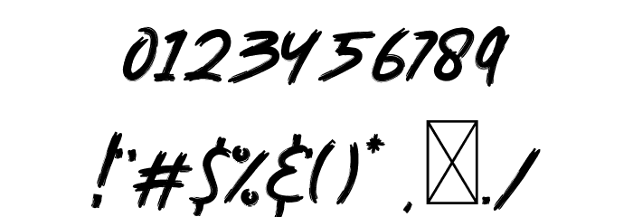 Devilish Style One Font OTHER CHARS