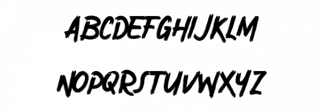 Devilish Style One フォント 小文字