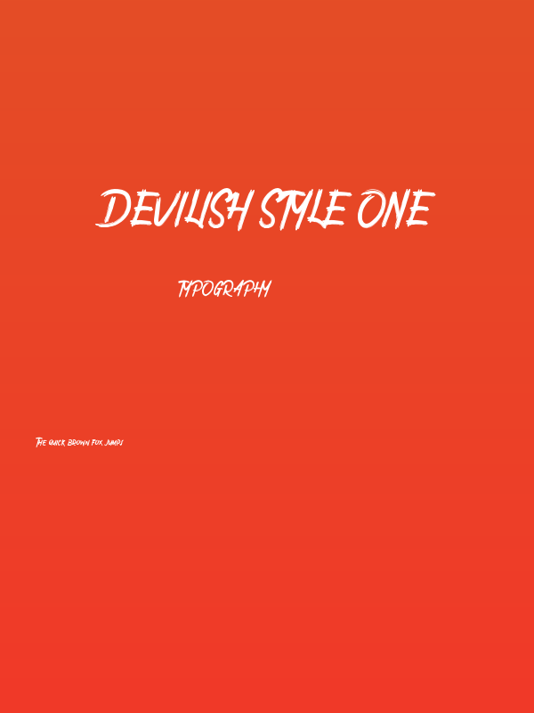 Devilish Style One Poster