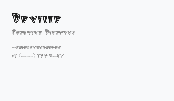 Deville Business Card