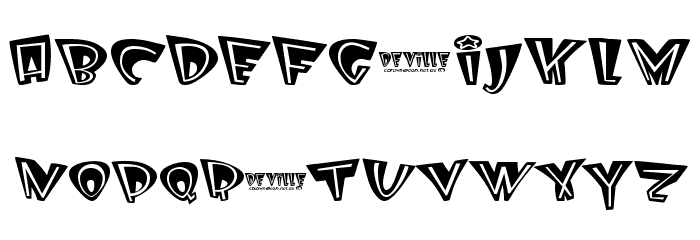 Deville Font LOWERCASE