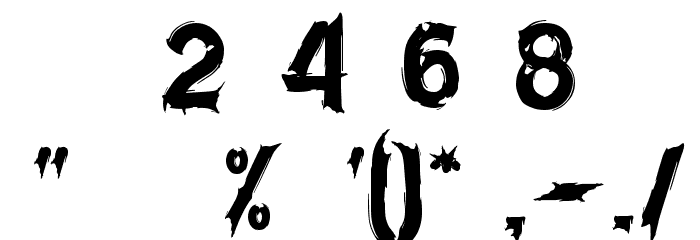 Devils Crew Font OTHER CHARS