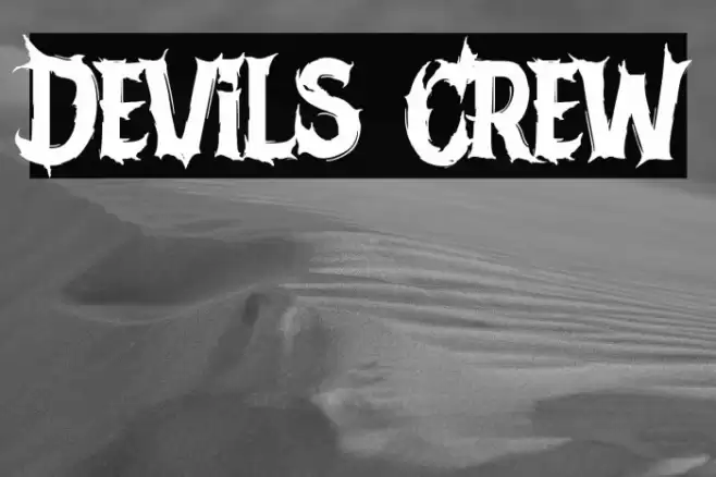 Devils Crew Font examples